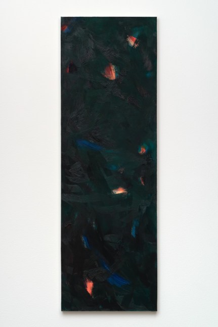 Cynthia Hawkins 
Investigation into Green (Green to Black), 1986
oil on canvas
70 x 24 in. (177.8 x 61 cm)
