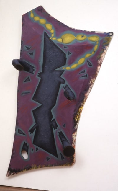 Elizabeth Murray &quot;War and Peace&quot; 1987 Oil and canvas 115&quot; x 83&quot; x 19 1/2&quot;