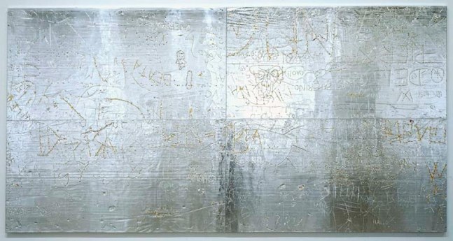 Rudolf Stingel "Untitled" 2007 Oil and enamel on Rives BFK paper 30 x 22 1/4 in.