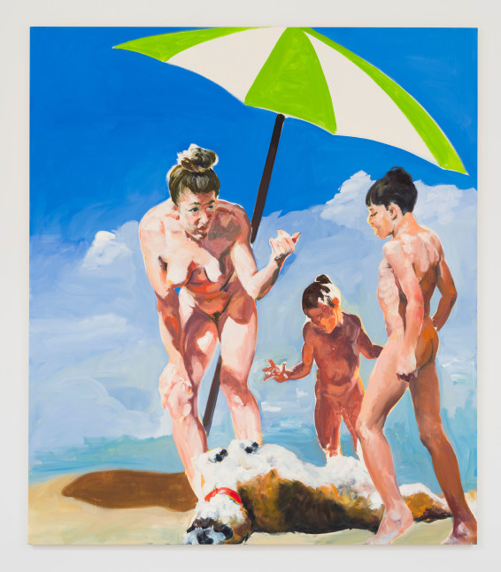 Eric Fischl 
The Lesson (Mostly Forgotten), 2018
oil on linen
90 x 78 in. (228.6 x 198.1 cm)