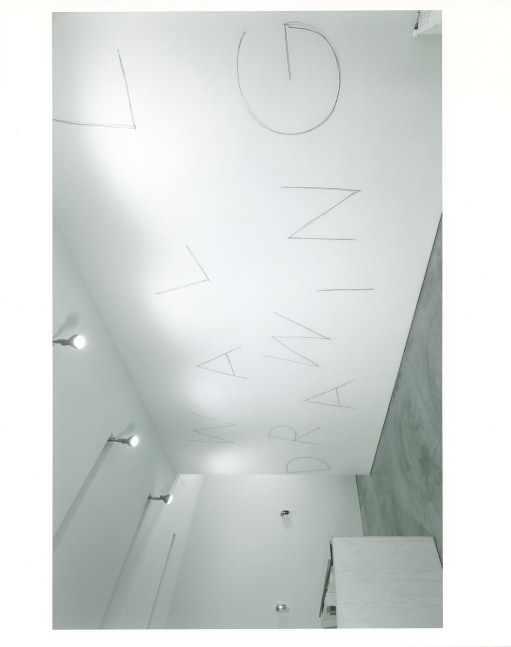 Sol LeWitt "Wall Drawing" 1992 Charcoal on wall 167" x 252"