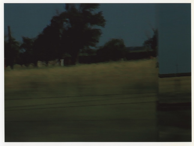 Peter Campus "traveling" 1997 Video installation, laser disc, laser disc player, monitor, table & chair 8:00 minutes