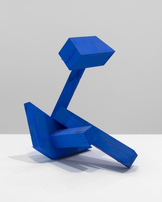 Joel Shapiro, untitled (original study for Now), 2009, wood and casein, 11 1/4 x 12 1/8 x 8 in. (28.6 x 30.8 x 20.3 cm)