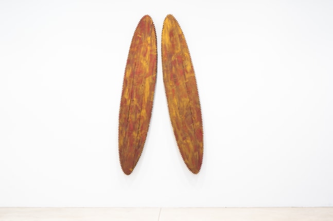 Terry Adkins
Mvet Majestic II, 1989
wood and acrylic
overall: 80 x 36 x 2 in. (203.2 x 91.4 x 5.1 cm)