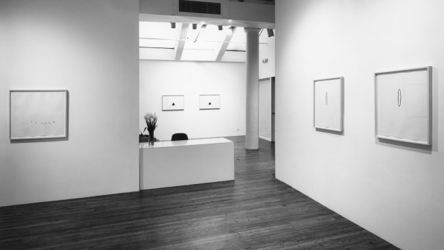 Installation view, Drawings, Paula Cooper Gallery, 155 Wooster Street, New York, December 2 - 23, 1989. Photo: Geoffrey Clements.