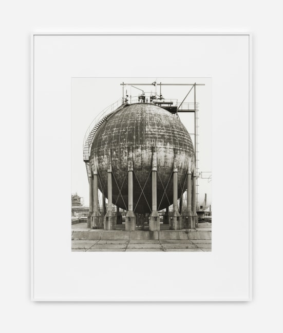 Bernd & Hilla Becher Gas Tank, Wesseling, D, 1983 gelatin silver print image: 23 5/8 x 19 3/4 in. (60 x 50 cm) frame: 36 x 29 1/2 in. (91.5 x 75 cm)