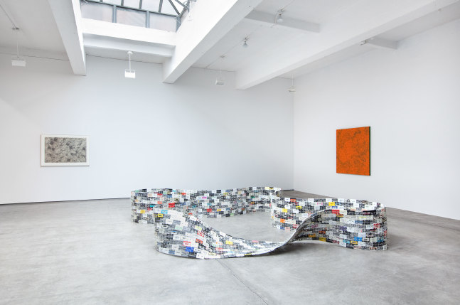 Installation view, Bruce Conner, Yayoi Kusama, Christian Marclay, Accumulations, November 5 – December 23, 2011