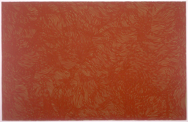 Sol LeWitt "Web-like Grid" 2001 Gouache on paper 60 1/2 x 93 1/2 in.