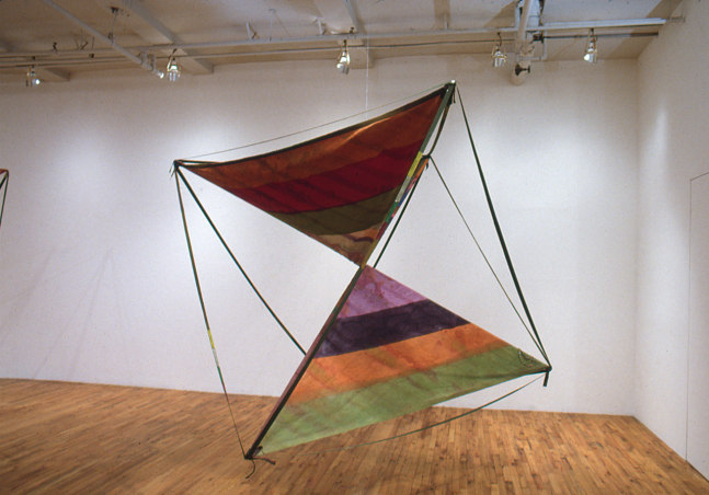 Alan Shields &quot;Plastic Duck&quot; 1983-84 Acrylic, thread, beads, aluminum 81&quot; x 88&quot; x 80&quot;
