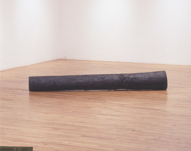 Robert Grosvenor &quot;Untitled&quot; 1974 Wood, creosote 14&quot; x 8'9&quot; x 14&quot;