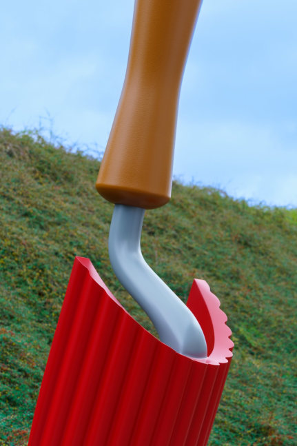 Claes Oldenburg &amp;amp; Coosje van Bruggen
Plantoir, Red (Mid-scale), 2001-2021
painted aluminum, stainless steel, fiber reinforced polymer
15 ft 5 in. x 46 in. x 35 in. (469.9 x 116.8 x 88.9 cm)