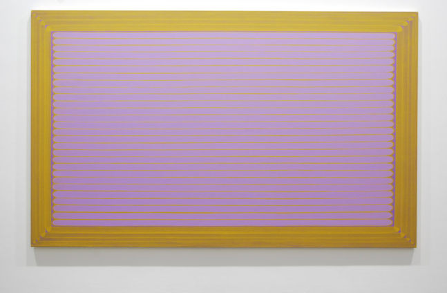 Dan Walsh "Violet Painting" 2008 Acrylic on canvas 55 x 90 in.