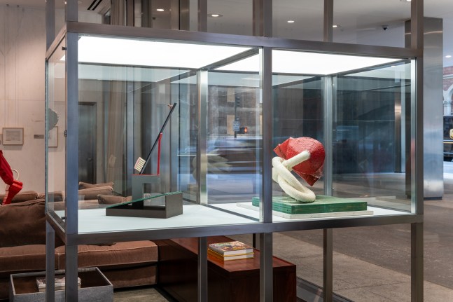 Claes Oldenburg & Coosje van Bruggen at Lever House. © Claes Oldenburg and Coosje van Bruggen. Courtesy of the Estate of Claes Oldenburg & Coosje van Bruggen and Paula Cooper Gallery, New York. Photo credit: Timothy Schenck