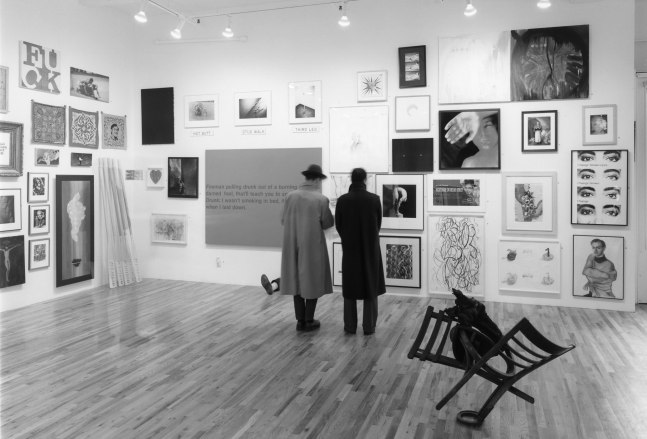 Installation view, Auction for Action, Paula Cooper Gallery, 155 Wooster Street, New York, November 27 - 30, 1990. © Debra H. George. Courtesy Paula Cooper Gallery, New York. Photo: D. James Dee.
