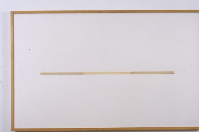 Robert Grosvenor "Untitled" 1973-74 Masking tape, steel tape and pencil on paper 37 7/8" x 61 3/16"
