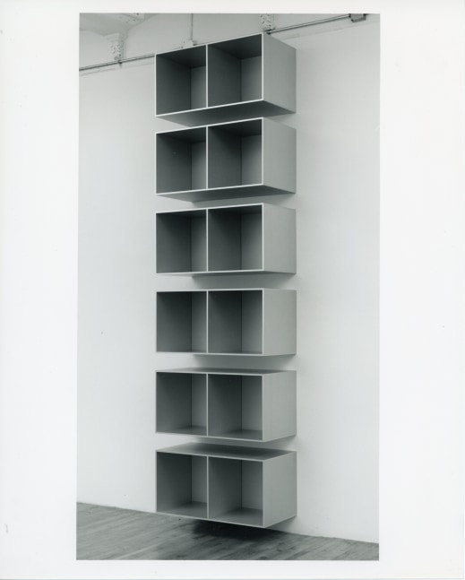 Donald Judd "Untitled" 1988 Aluminum and yellow plexiglas 142 1/2" x 39 3/8" x 19 5/8"