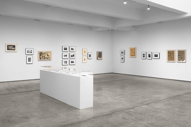 Installation view, Peter Moore & Claes Oldenburg New York Streets & Signs, Paula Cooper Gallery, New York, April 17 – June 14, 2025. Courtesy Paula Cooper Gallery, New York. Photo: Steven Probert