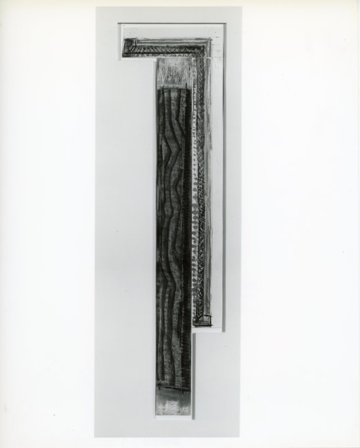 Michael Hurson &quot;Study for Threshold&quot; 1983-84 Pencil, pastel, conte crayon, ink on paper 38 3/4&quot; x 10&quot;