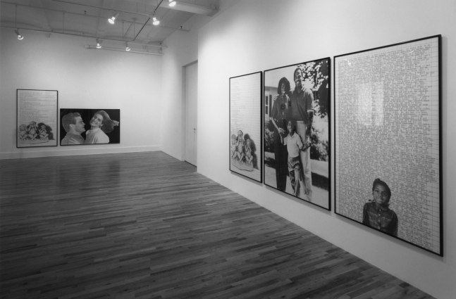 Installation view, Decide Who You Are, Paula Cooper Gallery, 149 Wooster Street, New York, October 6 - 31, 1992. Photo: Geoffrey Clements.
