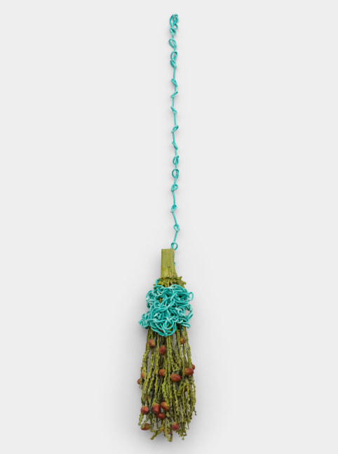 Veronica Ryan Hanging Palm, 2023 patinated bronze 48 1/8 x 9 1/2 x 8 3/4 in. (122 x 24 x 22 cm)