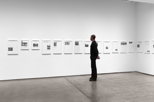 Installation view of Sarah Charlesworth: Modern History at Paula Cooper Gallery