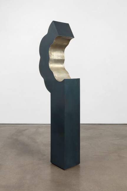 Douglas Huebler Untitled, c. 1965-66 formica with brushed aluminum on a plywood understructure 66 1/2 x 19 x 9 3/4 in. (168.9 x 48.3 x 24.8 cm)