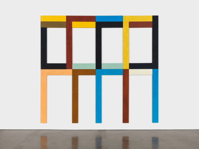 David Novros
Asturias 3, 2022
oil on canvas
18 panels, overall: 13 ft 9 in. x 15 ft (419.1 x 457.2 cm)
Photo: Steven Probert