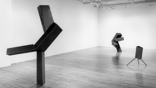 Installation view, Joel Shapiro, Paula Cooper Gallery, 155 Wooster Street, New York, November 3 - December 1, 1990. © 2025 Joel Shapiro / Artists Rights Society (ARS), New York. Courtesy Paula Cooper Gallery, New York. Photo: James Dee.