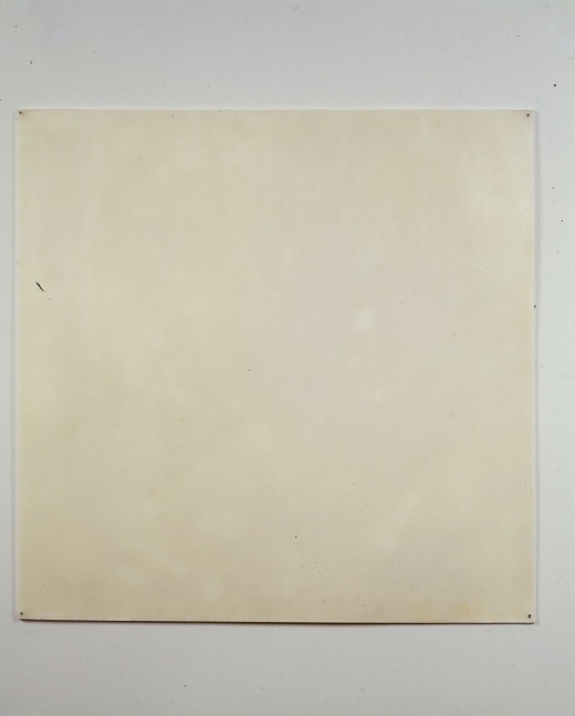 Meg Webster "Bleached Beeswax" 1997 Bleached beeswax on paper 24 1/4 x 24 1/4"