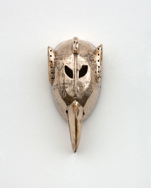 Sherrie Levine Bird Mask, 2014 cast bronze 16 x 6 3/4 x 5 in. (40.6 x 17.1 x 12.7 cm)