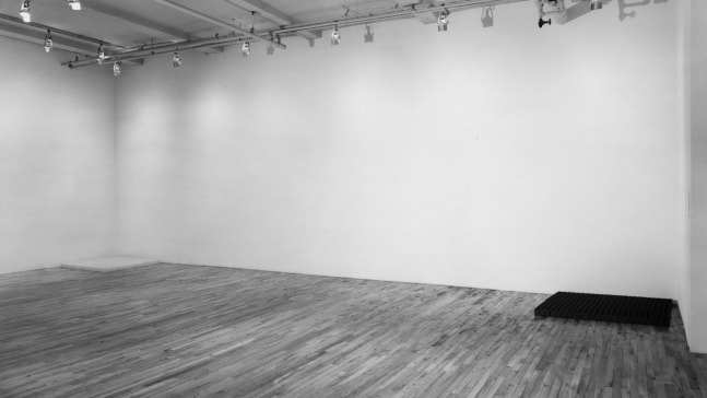 Installation view, Carl Andre, Paula Cooper Gallery, 155 Wooster Street, New York, March 1 - 26, 1983. Photo: Geoffrey Clements.