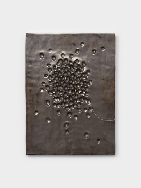 Tetsuya Yamada Untitled (from smoke series) B#2, 2013 glazed ceramic 22 1/4 x 16 1/2 x 1 in. (56.5 x 41.9 x 2.5 cm)