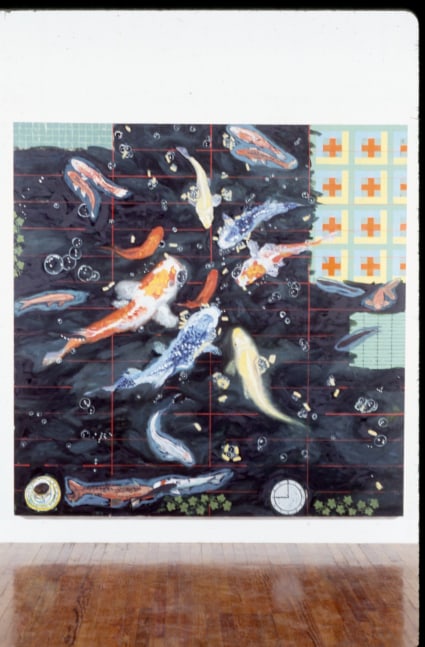 Jennifer Bartlett &quot;Nine A.M.&quot; 1991-92 Oil on canvas 7' x 7'