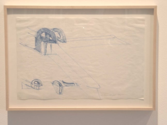 Mark di Suvero "Untitled" 1975 Marker, pencil on graph paper 11 x 17 in.