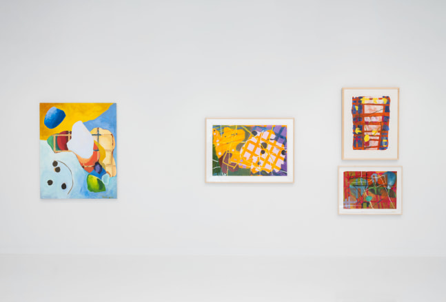 Installation view, FOUR PLAY: Eric N. Mack, Cynthia Hawkins, Alan Shields, Sol LeWitt, Paula Cooper Gallery, West Palm Beach, Florida, February 1 – March 2, 2025. Photo: Oriol Tarridas.