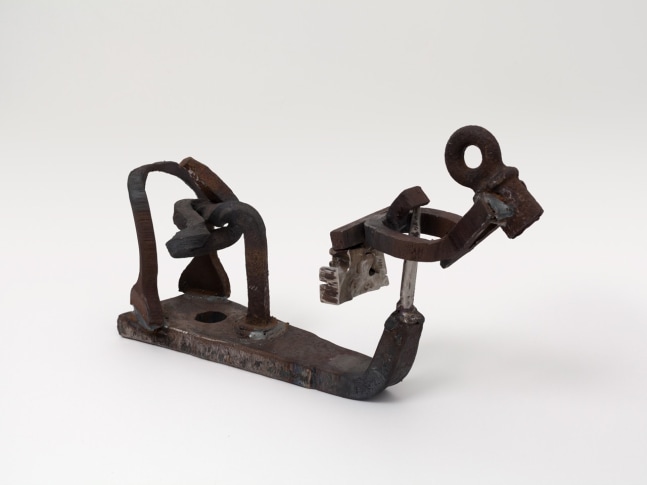 Mark di Suvero "Hieroglyph" 2009 Steel, stainless steel 11 x 8 x 151 in.