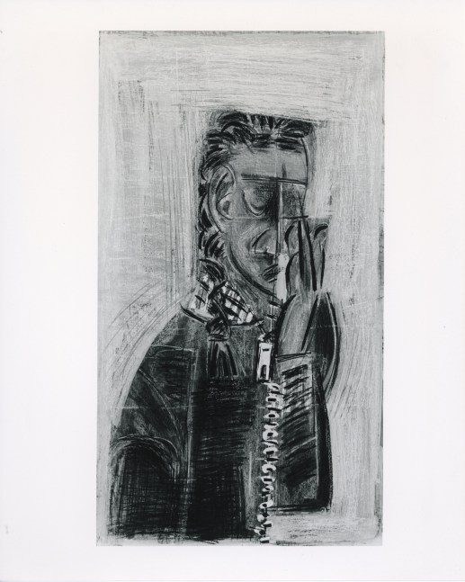 Michael Hurson &quot;Girl Crying&quot; 1987 Pencil, conte crayon, ink on paper 24&quot; x 14&quot;