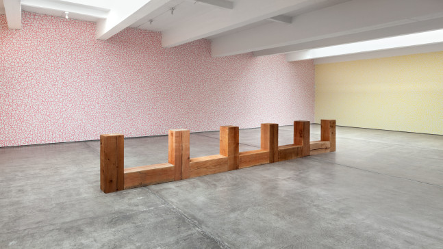 Installation view, Carl Andre, Dan Flavin, Sol LeWitt, January 10 – March 7, 2015