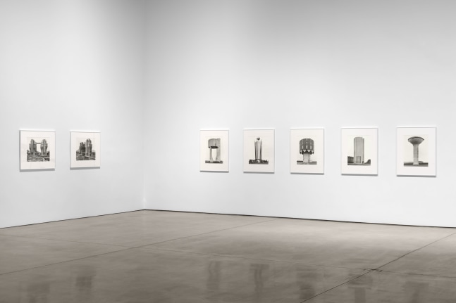 Installation view, Bernd & Hilla Becher, Paula Cooper Gallery, New York, February 24 – March 30, 2024. © Estate Bernd and Hilla Becher, represented by Max Becher, courtesy Die Photographische Sammlung/SK Stiftung Kultur – Bernd and Hilla Becher Archive, Cologne. Courtesy Paula Cooper Gallery, New York. Photo: Steven Probert