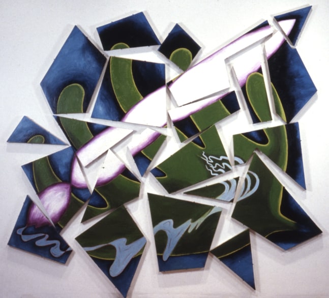 Elizabeth Murray &quot;Art Part&quot; 1980-81 Oil on canvas 9' 7&quot; x 10' 4&quot;