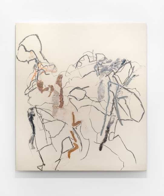 Beatrice Caracciolo, Combattere 2, 2021, mixed media and collage on paper, mounted on canvas