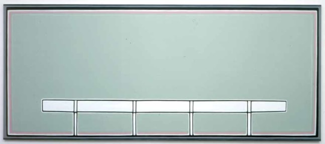 Dan Walsh "Kindred Spitits (Left)" 2003 Acrylic on canvas 60 x 140 in.