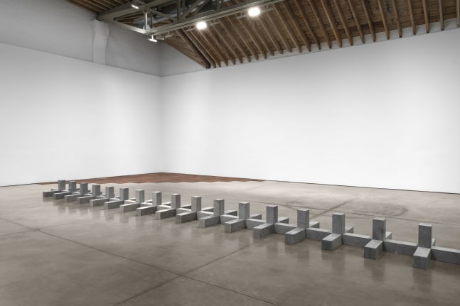 Installation view, Carl Andre, Paula Cooper Gallery, New York, January 9 – February 8, 2025. © 2025 Carl Andre / Artists Rights Society (ARS), New York. Courtesy Paula Cooper Gallery, New York. Photo: Steven Probert