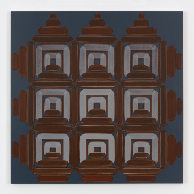 Dan Walsh Lodge, 2013 acrylic on canvas 55 x 55 in. (139.7 x 139.7 cm)