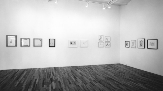 Installation view, Sculptor's Drawings, Paula Cooper Gallery, 155 Wooster Street, New York, May 4 - May 24, 1991. Photo: Geoffrey Clements.