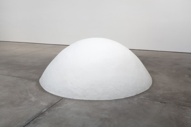 Meg Webster Mother Mound Salt, 2016 salt approximately 42 inches high x 9 1/2 feet in diameter (106.6 x 289.5 centimeters