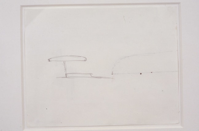 Robert Grosvenor "Untitled" 1992 Pencil and black felt pen on paper 14 7/8" x 17"