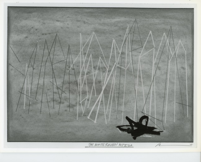 Robert Wilson &quot;Act I, Scene 2&quot; 1991 Charcoal, graphite, conte crayon, oilstick, and spray paint on paper 23&quot; x 29&quot;