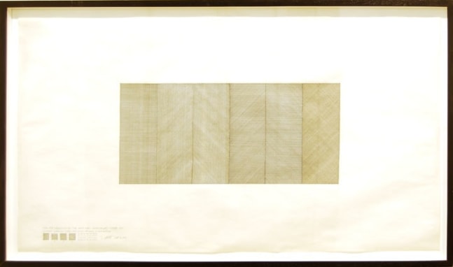 Sol LeWitt "Plan for Drawing on the West Wall, Dwan Gallery" 1969 Ink on paper 19 x 35 in.