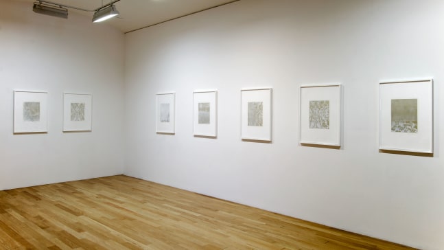 Installation view, Works on Paper, Paula Cooper Gallery, 465 W 23rd Street, New York. May 3 - June 7, 2008. © Rudolf Stingel. Courtesy Paula Cooper Gallery, New York.